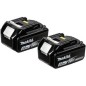 Makita BL1850B Batteri Litiumion 5Ah 2. stk Makita BL1850B Batteri Litiumion 5Ah 2. stk